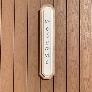 🆕”WELCOME” VINTAGE WALL DECOR SIGN NEW WITH TAGS